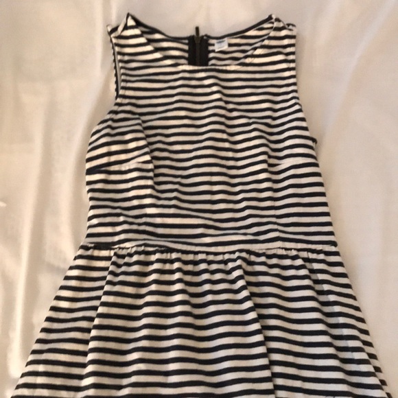 Old Navy navy and white striped a-line dress - Picture 2 of 3